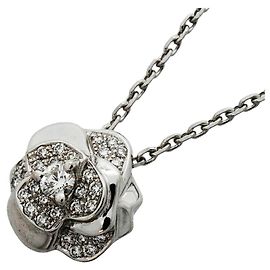 Colar Chanel Camélia em Ouro Branco 18K e Diamantes Outro