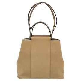 Hermès Hermes Cabag PM Handbag Grey Dark brown