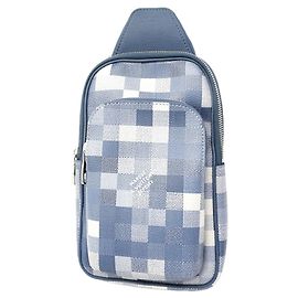 Borsa a tracolla Louis Vuitton Damouflage Avenue PM Blu