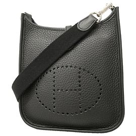 Hermès Borsa a tracolla Hermes Evelyne TPM Nero