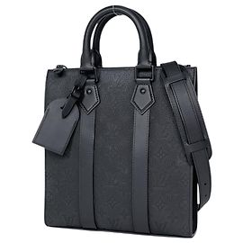 Louis Vuitton Sac Plat Cross Tote Bag Black Monogram