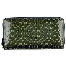 Cartera larga Gucci Microguccissima Verde