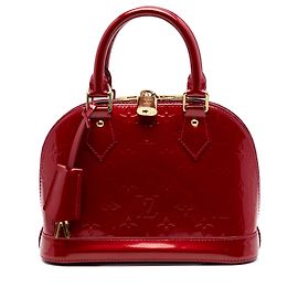 Louis Vuitton Red Monogram Vernis Alma BB Rouge