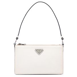 Bolso de hombro Prada de Saffiano blanco Blanco Blanco roto