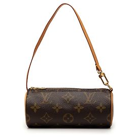 Louis Vuitton Brown Monogram Papillon Pochette Marrone