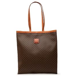 Céline Celine Brown Macadam Coated Canvas Tote Brown