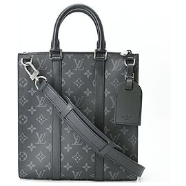 Louis Vuitton Monogram Eclipse Sac Plat Cross Tote Noir Monogramme