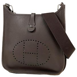 Hermès Bolsa de ombro Hermes Evelyne 2 PM Chocolate