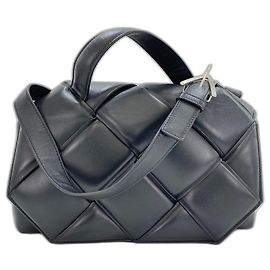 Sac à main et épaule 2-en-1 Padded Top Handle Bottega Veneta Noir
