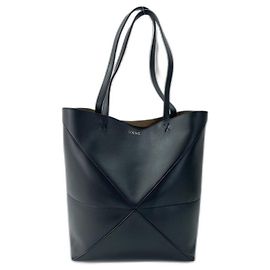 Borsa Tote Loewe Puzzle in nero Nero
