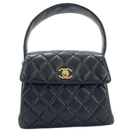 Chanel Mini Matelassé Handbag in Black Black