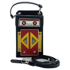 Sac à épaule Prada Robot en Black Noir