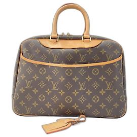 Louis Vuitton Bowling Vanity Handbag Brown