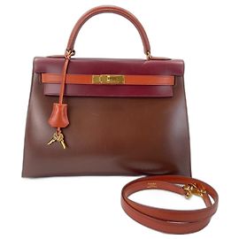 Hermès Borsa Hermes Kelly 32 Marrone