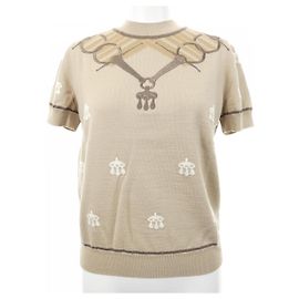 Malhas de lã Hermès Bege