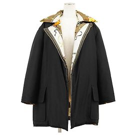Hermès LE CARNAVAL DE VENISE38 Casaco acolchoado de seda Preto Outro