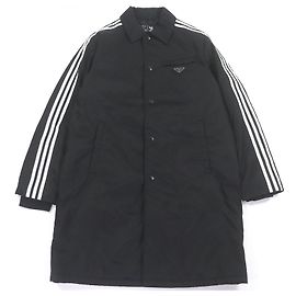 Prada adidas Re-Nylon Benchcoat Black White