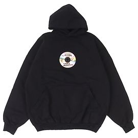 Balenciaga Valentine CD Hoodie Kapuzenpullover Schwarz