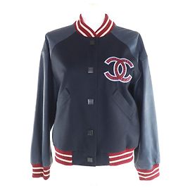 Chanel Wool Jacket Blue Navy blue