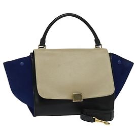 Céline Celine Tricolor Trapeze Leather Medium Multicor