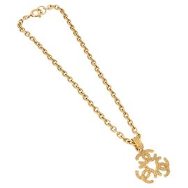 Chanel Vintage Triple CC Chain Metal Dourado