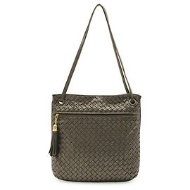 Bottega Veneta Intrecciato Shoulder Bag Metallic