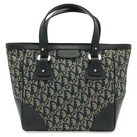 Borsa Tote Christian Dior Trotter Blu navy