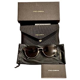 Dolce & Gabbana Women's Sunglasses Black Golden
