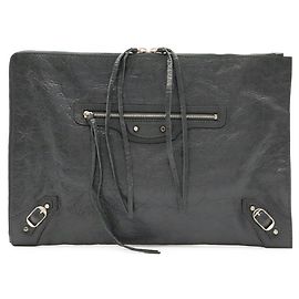 Balenciaga Classic Handbag Pouch Handtasche Anthrazitgrau