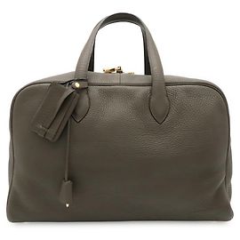 Hermès Bolsa Boston Hermes Victoria 43 Verde oliva