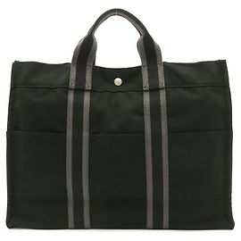 Hermès Sac Fourre-Tout MM Hermes Marron Noir