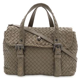 Bottega Veneta Khaki Intrecciato Handbag Khaki
