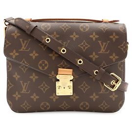 Sac à main Louis Vuitton Monogram Pochette Metis Marron