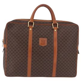 Céline Celine Macadam Canvas and leather Marron