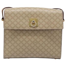Céline Celine Macadam Leather Medium Beige