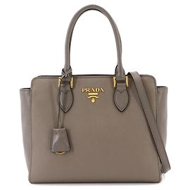 Sac à main 2-Way Prada Saffiano Marron