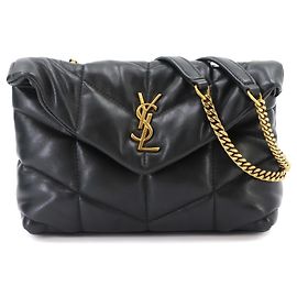 Borsa a tracolla Saint Laurent Puffer Toy Chain Nero