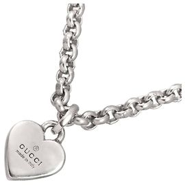 Collar de Corazón Gucci en Plata 925 Plata