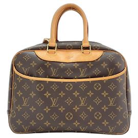 Borsa a tracolla Louis Vuitton Deauville in Brown Marrone