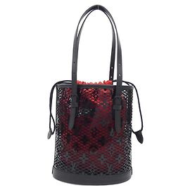 Sac à épaule Louis Vuitton Monogram Lace Bucket PM Noir