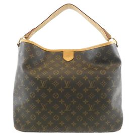 Louis Vuitton Monogram Delightful MM Schultertasche Braun