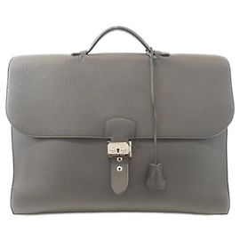 Hermès Hermes Sac à Dépêches Multi Pocket Handbag Damier ebene
