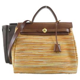 Hermès Bolsa Hermes Herbag PM Marrom