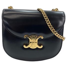 Céline Borsa a tracolla Celine Teen Buzas Triomphe Nero