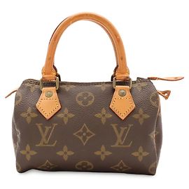 Borsa a mano Louis Vuitton Monogram Mini Speedy Marrone Monogramma