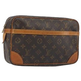 LOUIS VUITTON Monogram Compiegne 28 Clutch Bag M51845 LV Auth 197454 Monograma