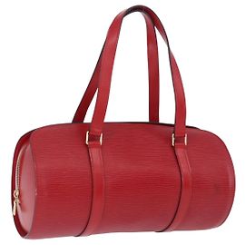 Bolso de mano LOUIS VUITTON Epi Soufflot Rojo M52227 LV Auth 195555V Roja