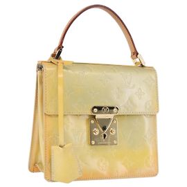 LOUIS VUITTON Monogram Vernis Spring Street Hand Bag Gris M91029 LV Auth 196286 Gris
