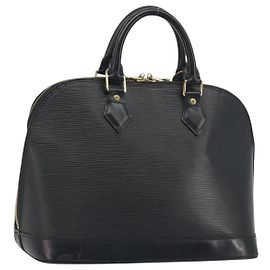 Sac à main LOUIS VUITTON Epi Alma Noir M52142 LV Auth 198666A Noir