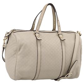 Bolso GUCCI Micro GG Canvas Guccissima de piel 2way Beige 322231 Auth ka5784 Beige Dorado